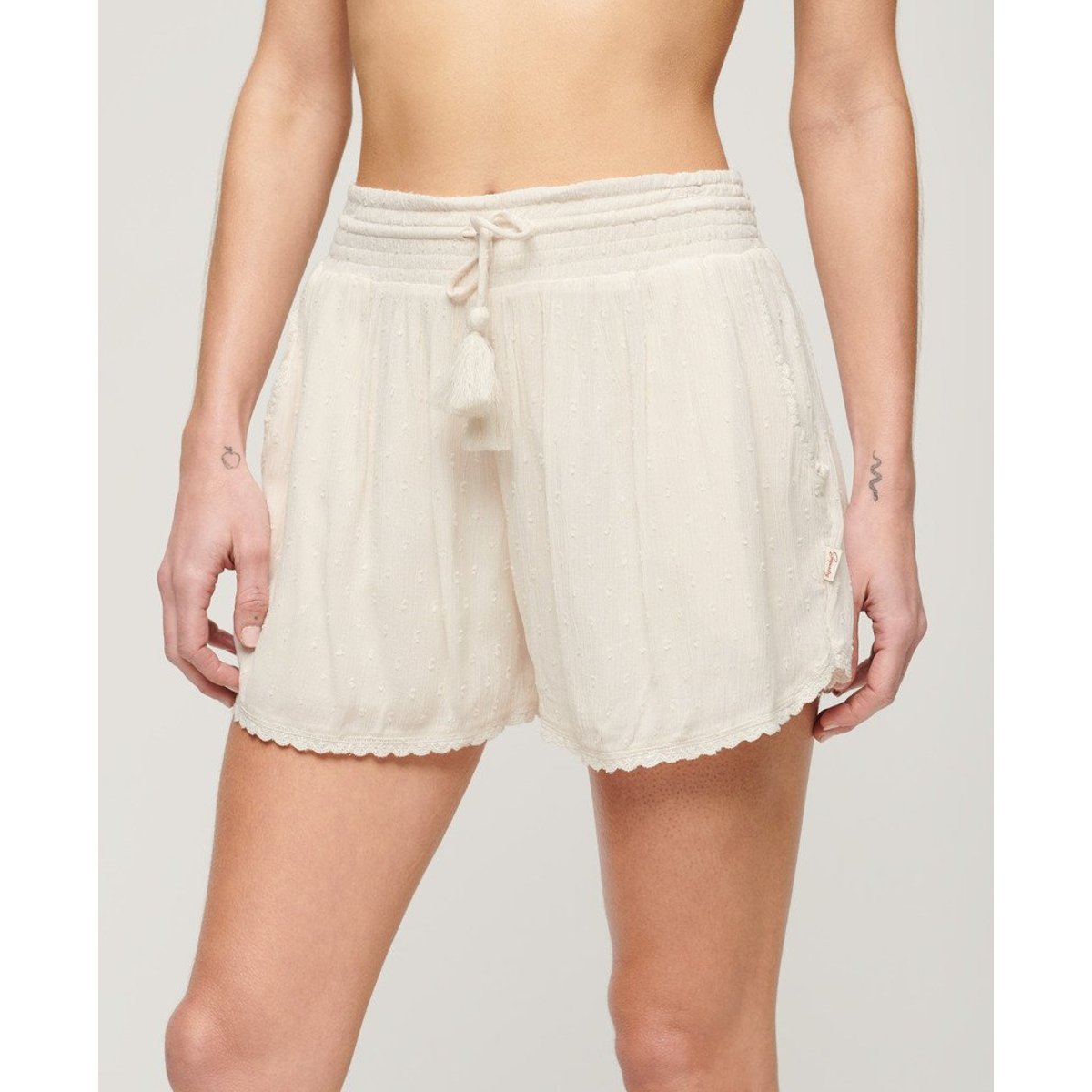 Short de plage Vintage grège, SUPERDRY