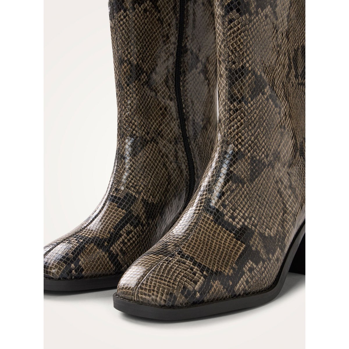 Bottes à talon India gris python, VANESSA WU