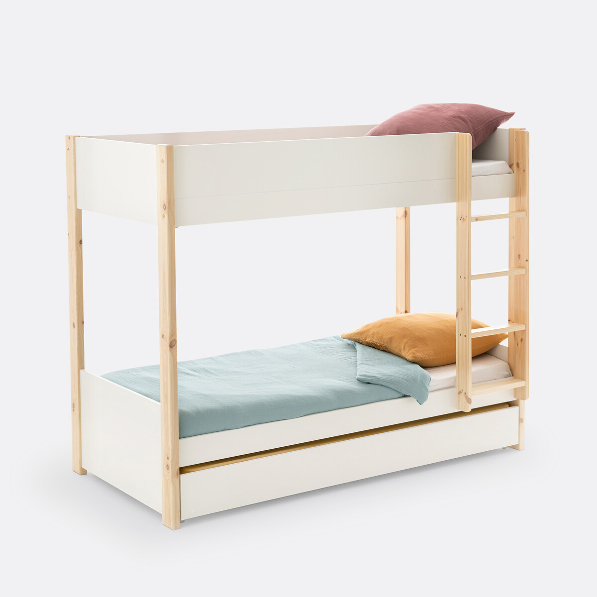 Lits superposés Mileo blanc/bois, LA REDOUTE INTERIEURS