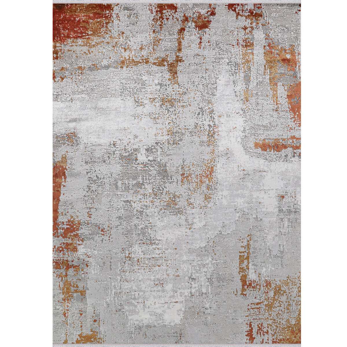Tapis doux moderne en viscose  terra FOG gris, terra, beige, THE DECO FACTORY