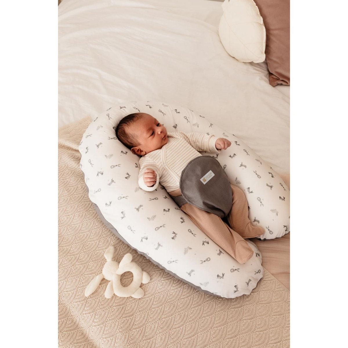 Coussin d'allaitement Multirelax+ Polyester blanc, CANDIDE