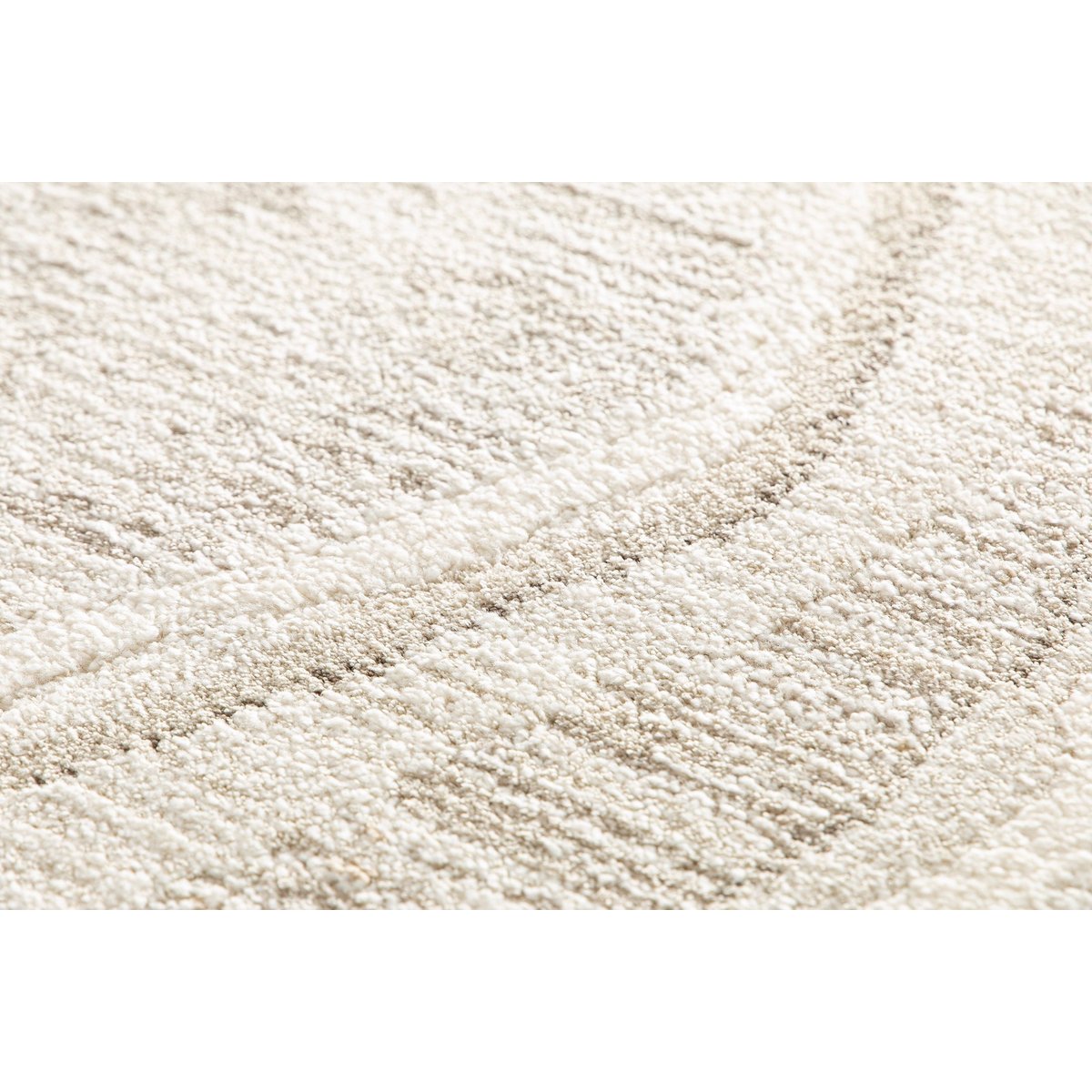 Tapis doux et design STRATA beige sable, AFK LIVING