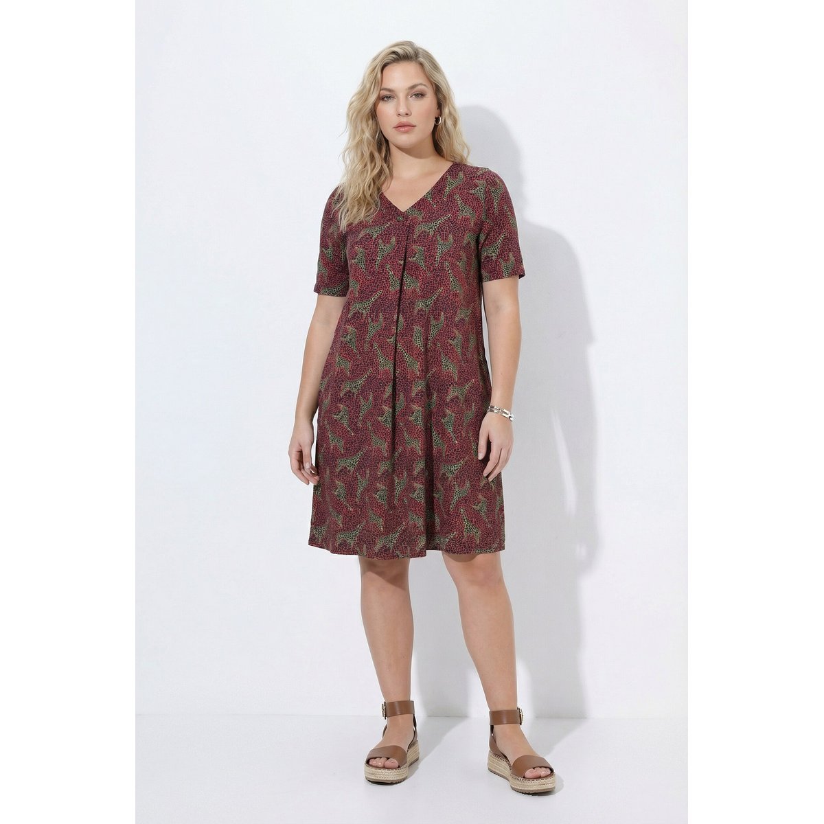 Robe motif zébré terre, ULLA POPKEN