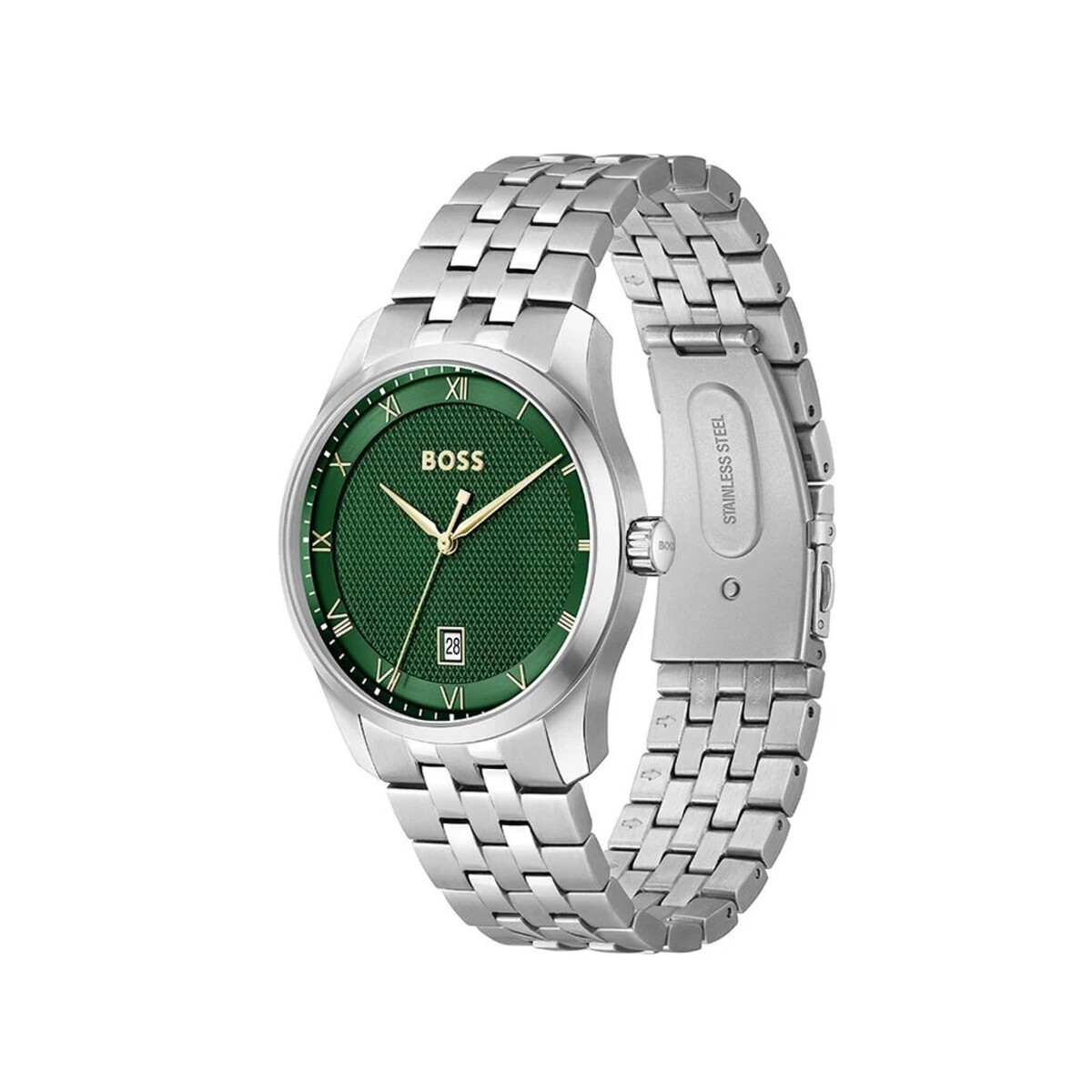 Montre Analogique PRINCIPLE argenté vert argenté, BOSS