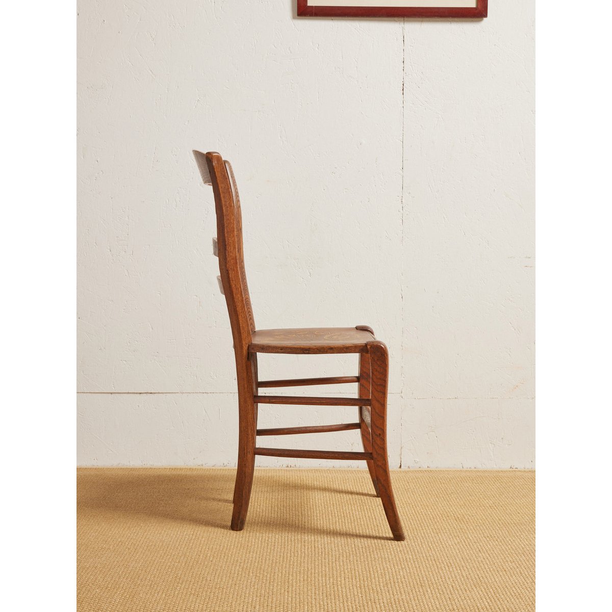 Lot de 4 chaises en bois Claude N°816 - Bon état bois, DEBONGOUT