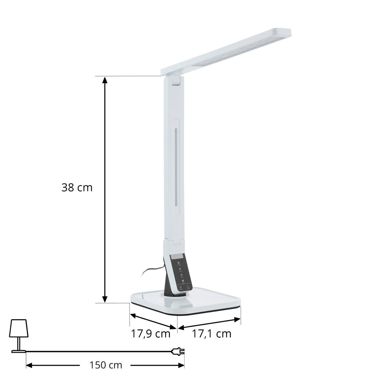 Lampe à poser  moderneLED, Eleni blanc, LINDBY