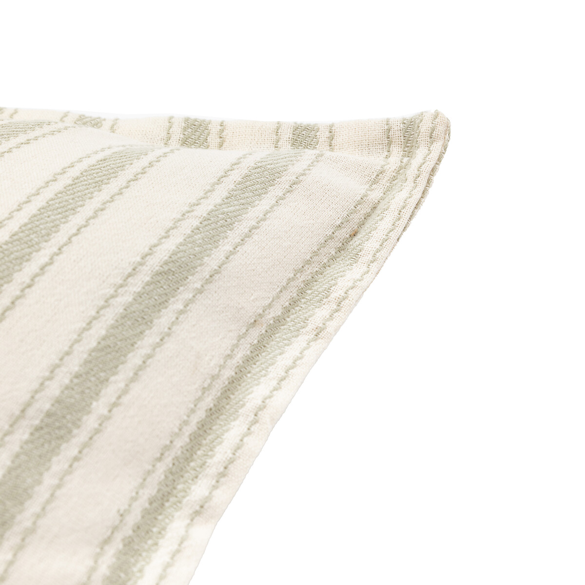 Alden Woven Stripe Filled Cushion sage, SO'HOME