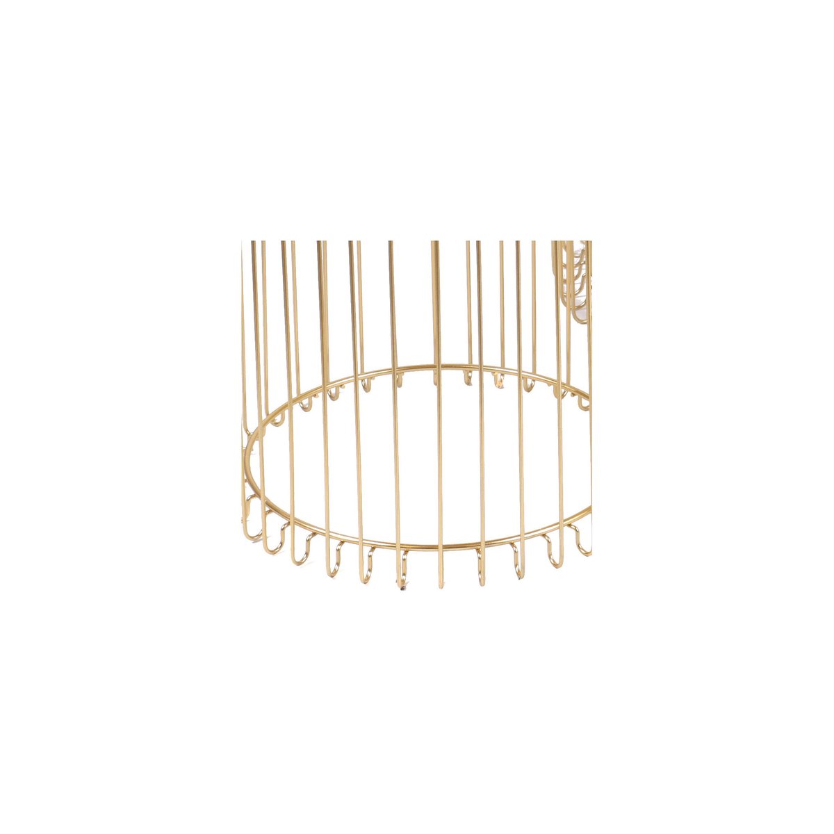 Set de Tables Basses Rondes en Métal Doré et Plateaux Miroirs doré, WADIGA