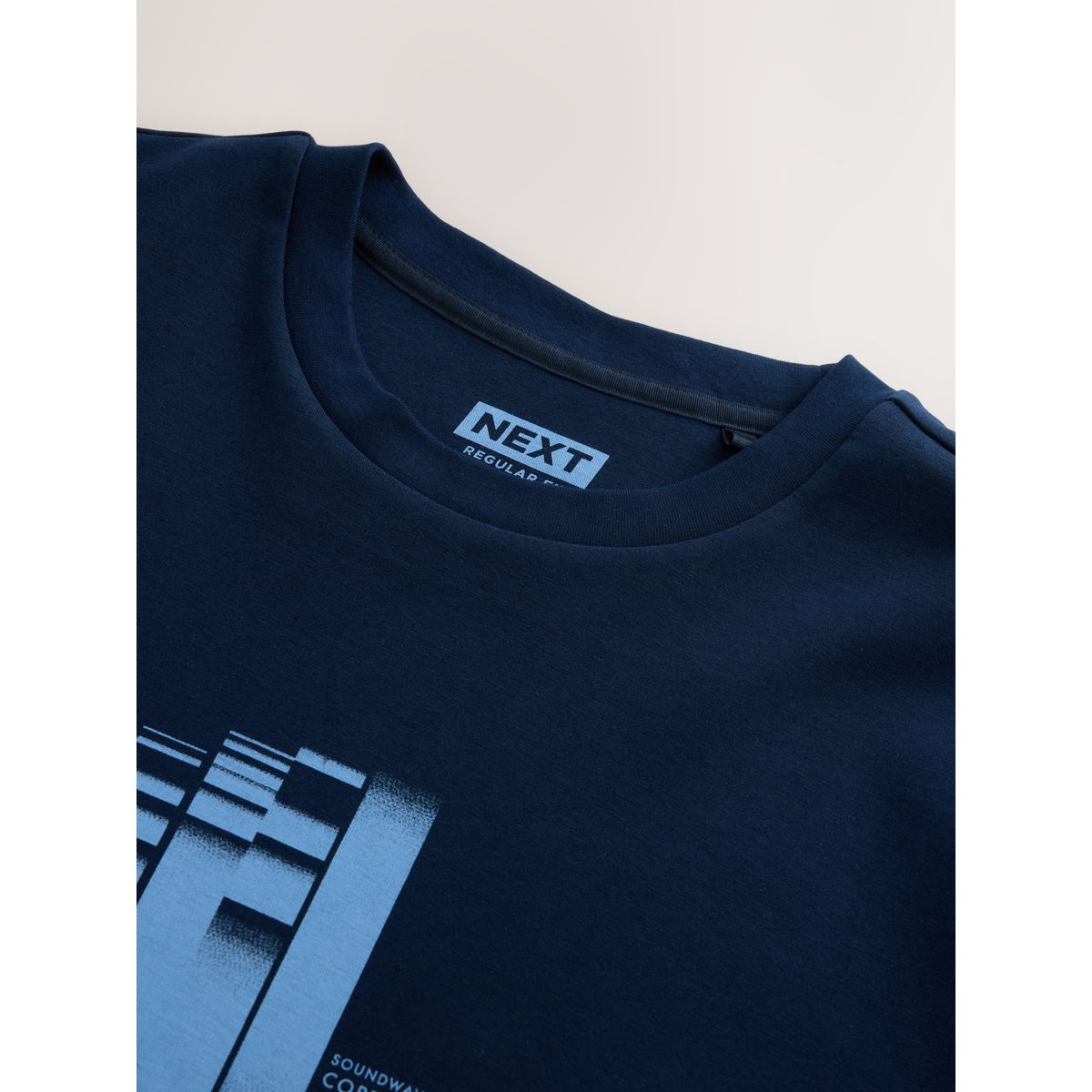 T-shirt doux motionflex à motif bleu copenhague, NEXT
