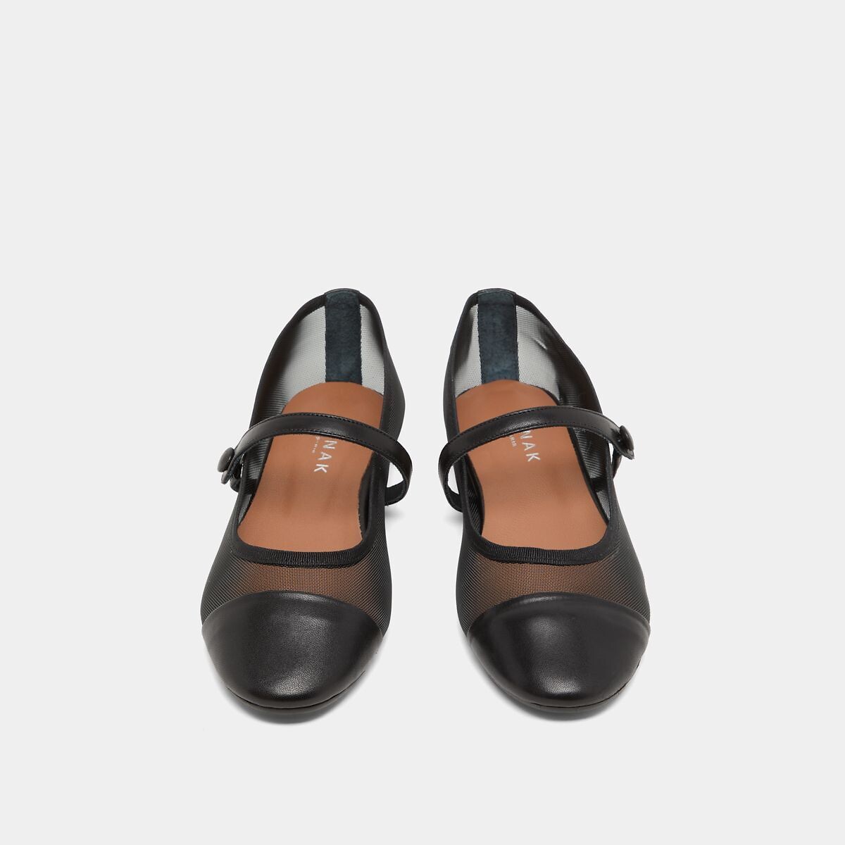 Ballerines résille Dala, fabriquées en Europe noir, JONAK
