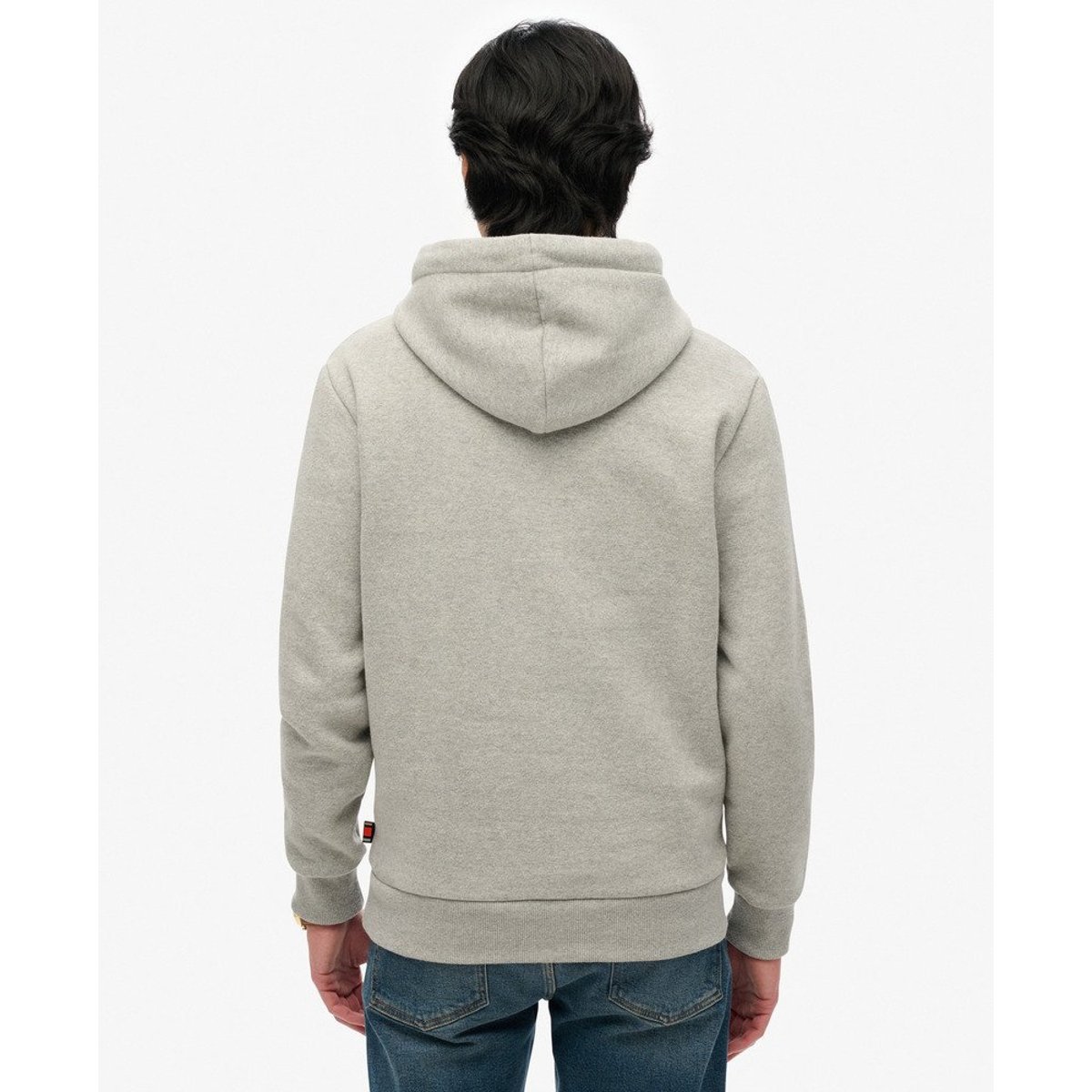 Sweat à capuche North Cali gris chiné, SUPERDRY