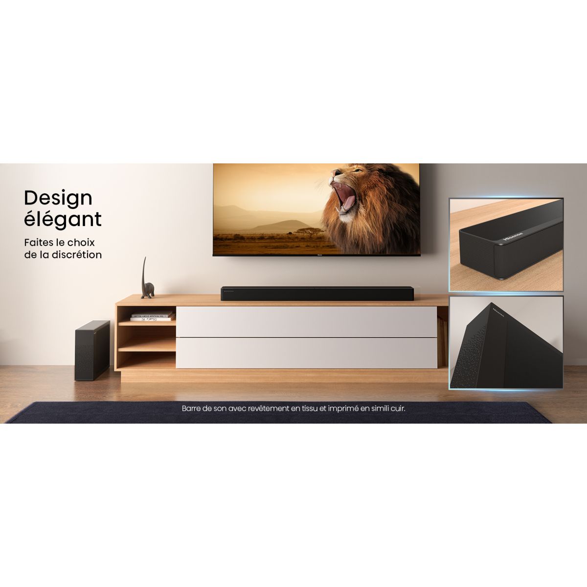 Barre de son HS2100 couleur unique, HISENSE