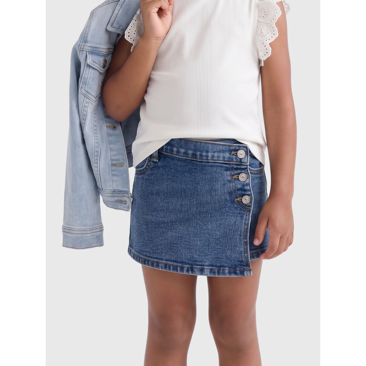 Jupe En Denim medium blue denim, KIDS ONLY