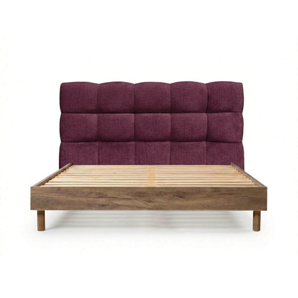 Lit mélaminé revêtement tissu texturé, KUMO rouge, BOBOCHIC