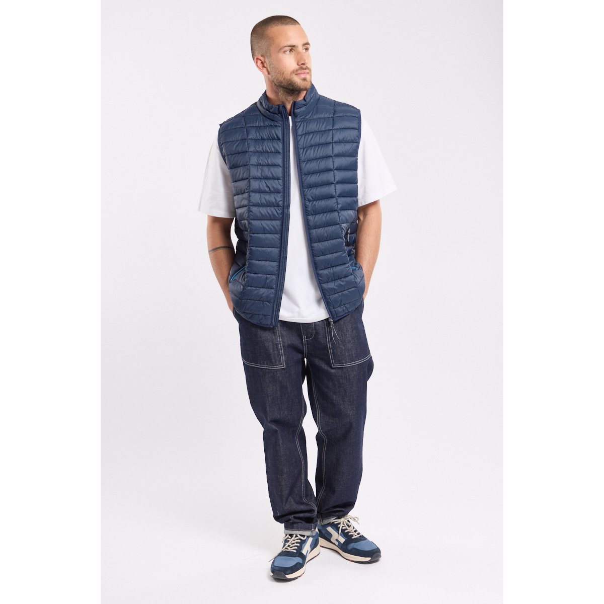 Doudoune sans manches md/fjord/bleu dauphin, ARMOR-LUX
