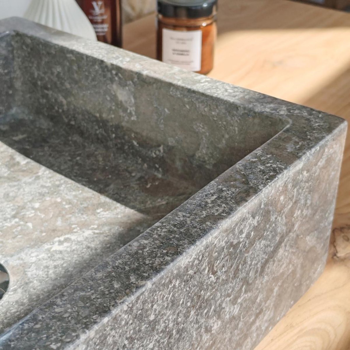 Vasque rectangle 30cm x 40 cm MILAN gris, WANDA COLLECTION