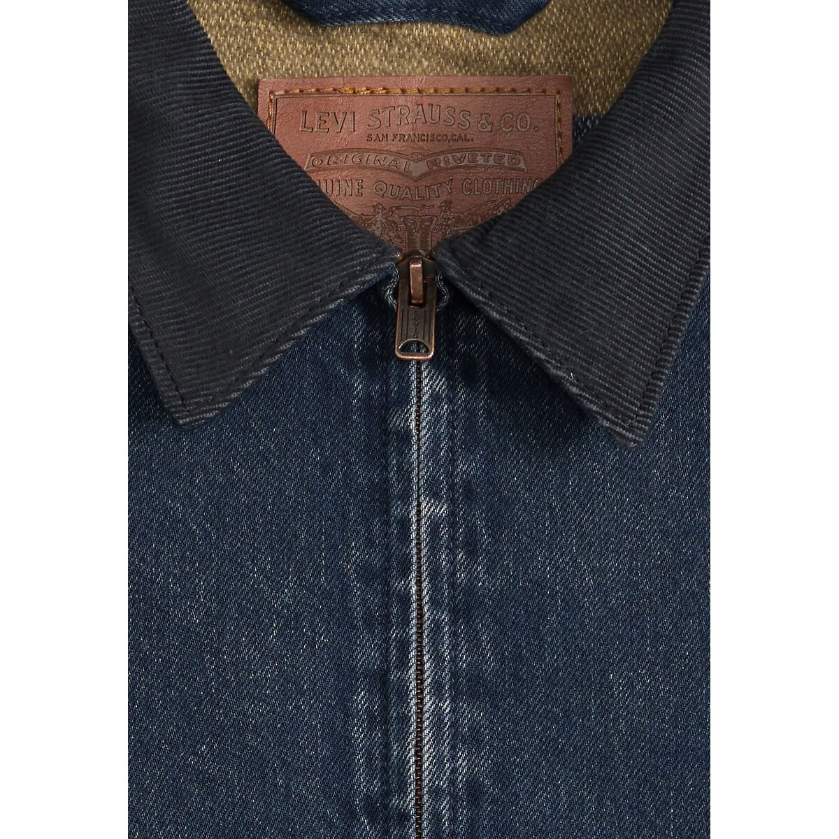Casaco com fecho zíper, gola em contraste, CASTRO dark blue black, LEVI'S