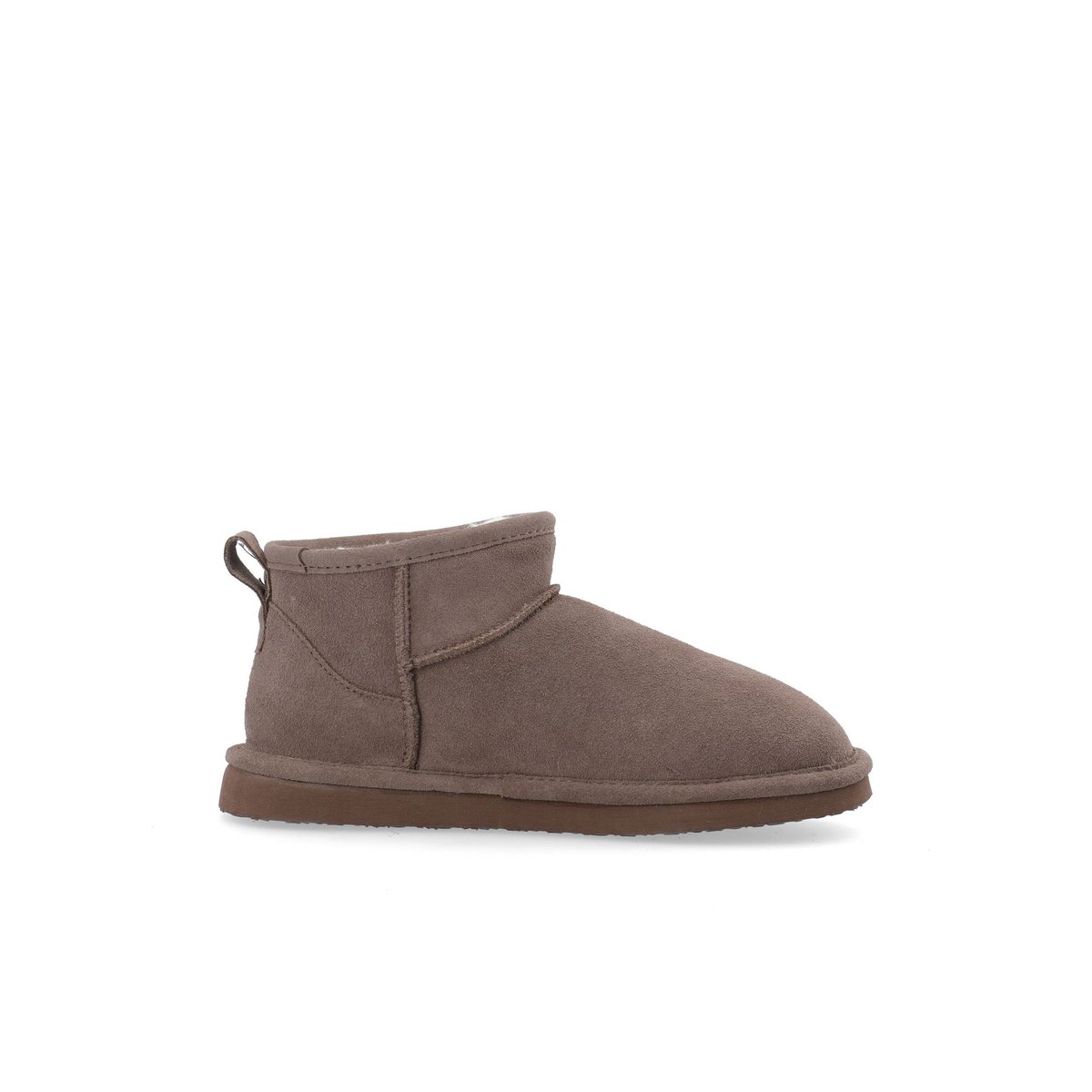 Bottes En Daim taupe, BIANCO
