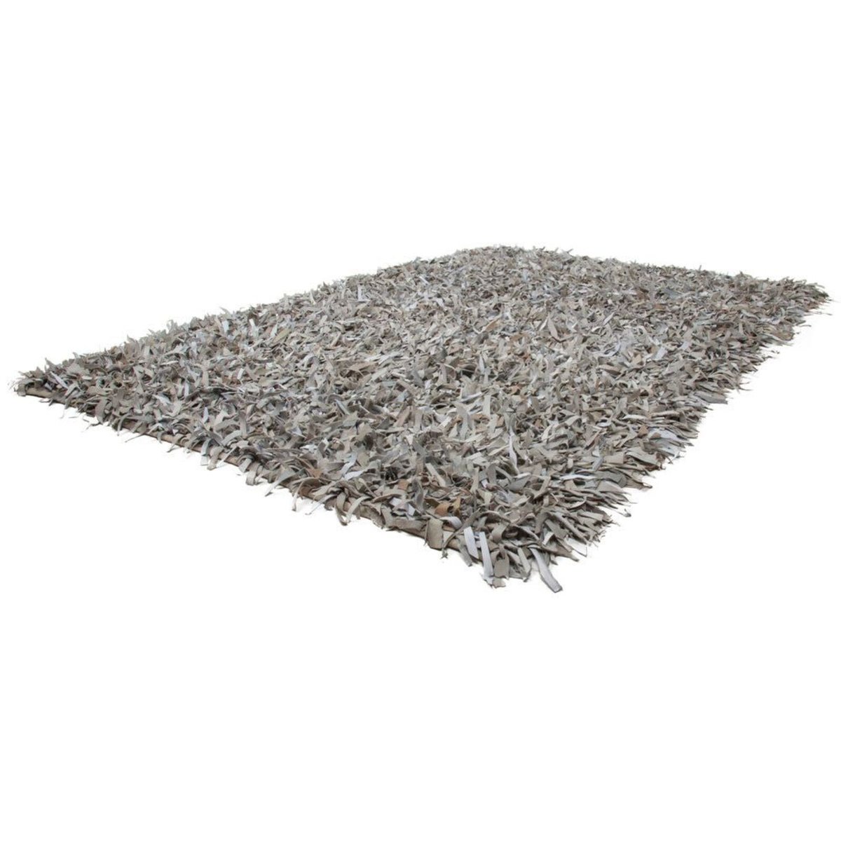 Tapis rectangulaire en cuir fait main marron, ARTE ESPINA