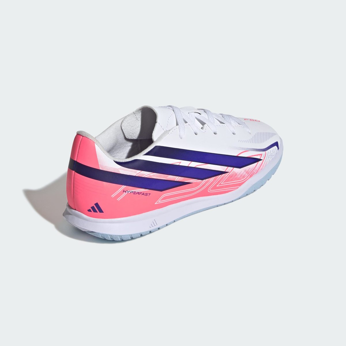 Chaussure De Football En Salle F50 Hyperfast Club Enfants Chaussure De Football En Salle F50 Hyperfast Club Enfants cloud white / solar purple / solar turbo, adidas Performance