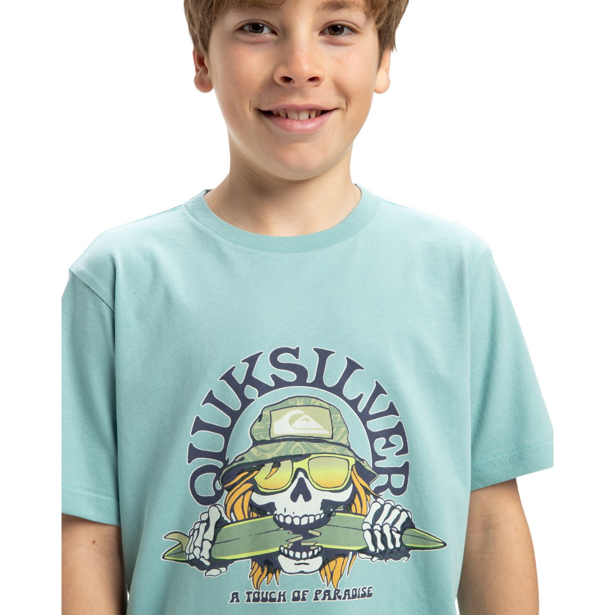 T-shirt manches courtes bleu aquifer, QUIKSILVER