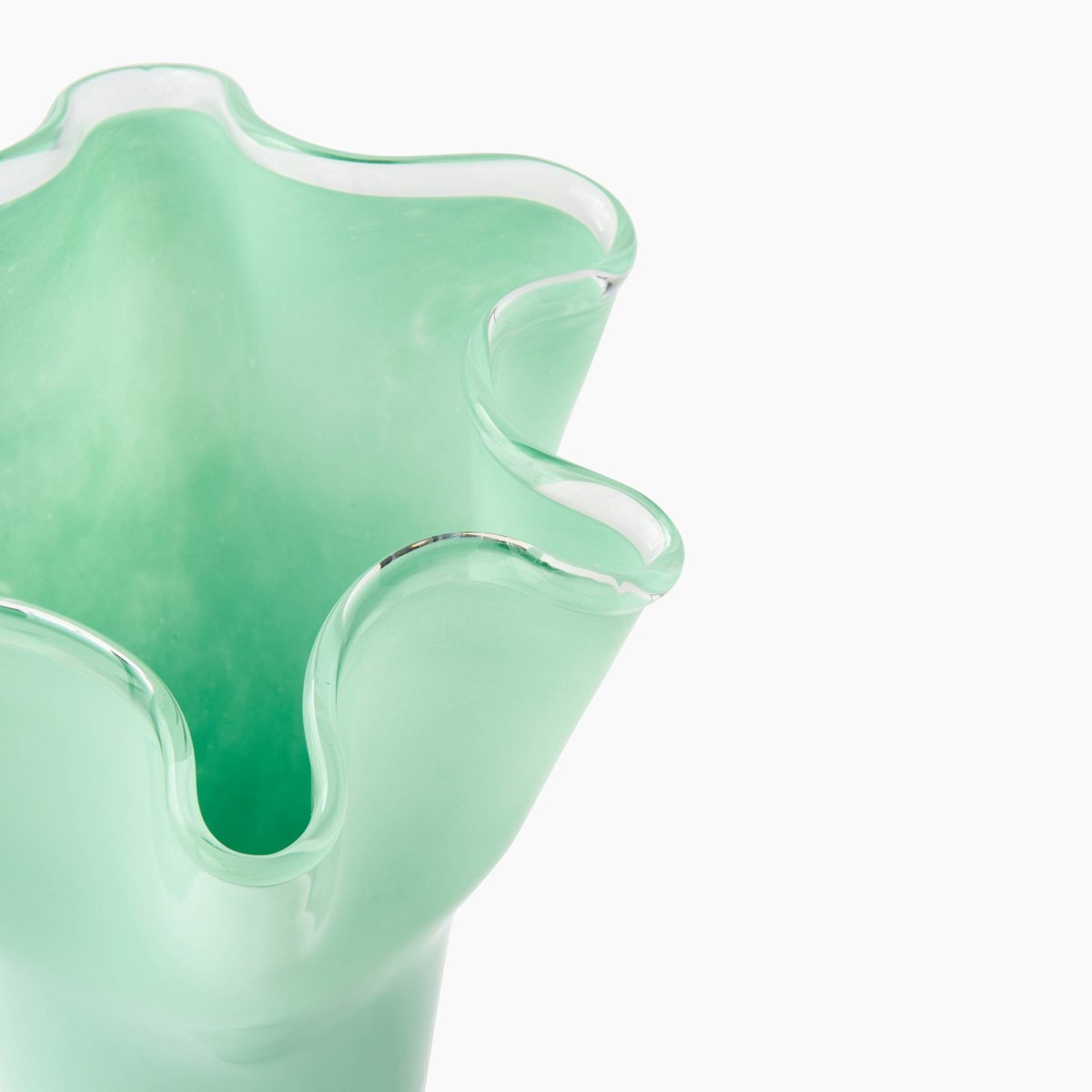 Vase, 15xH28cm, en verre meleze, MONOPRIX