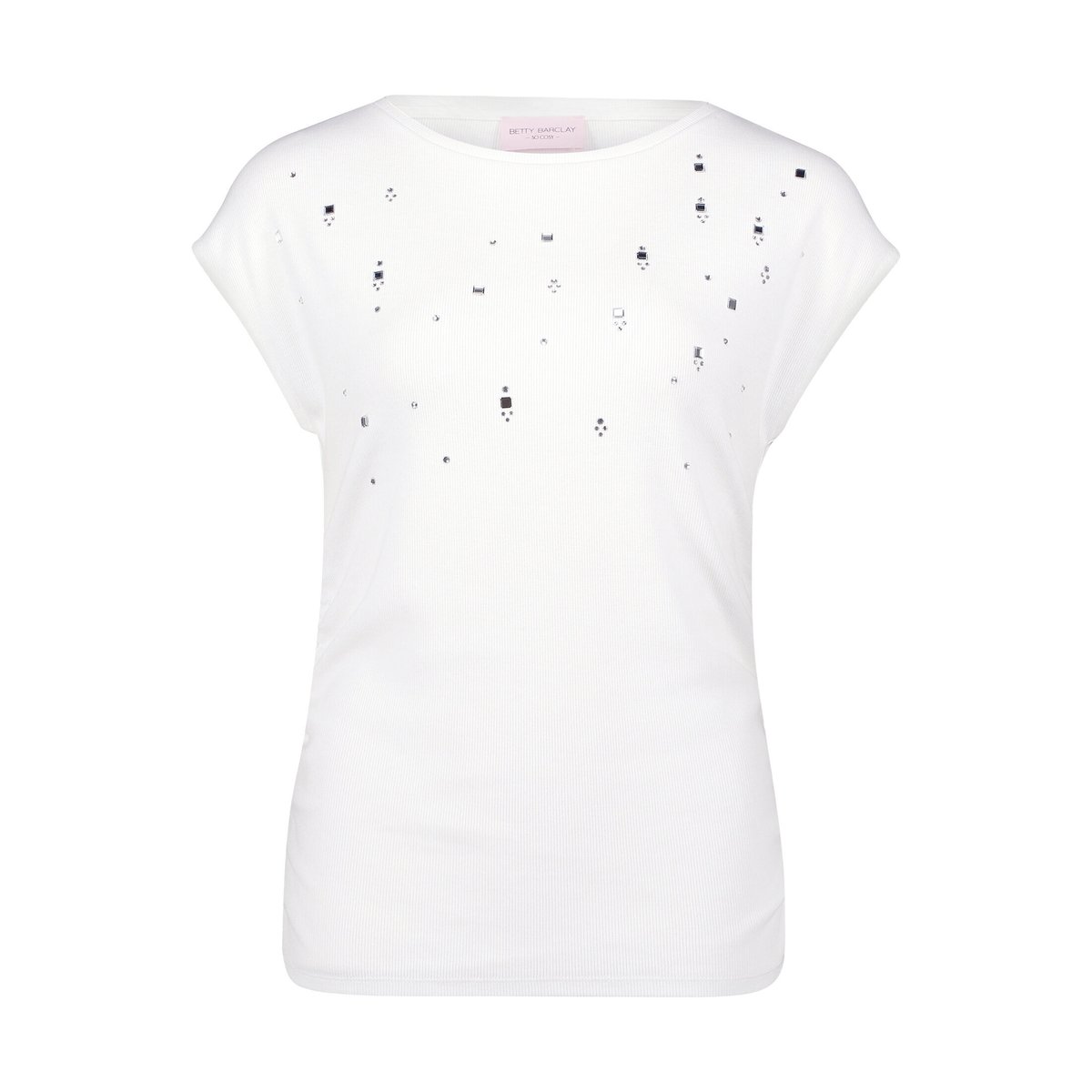 Haut casual de texture côtelée blanc, BETTY BARCLAY