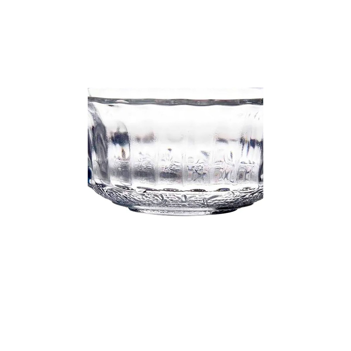 Bol en verre transparent à motifs romance 11x11x5cm transparent, WADIGA