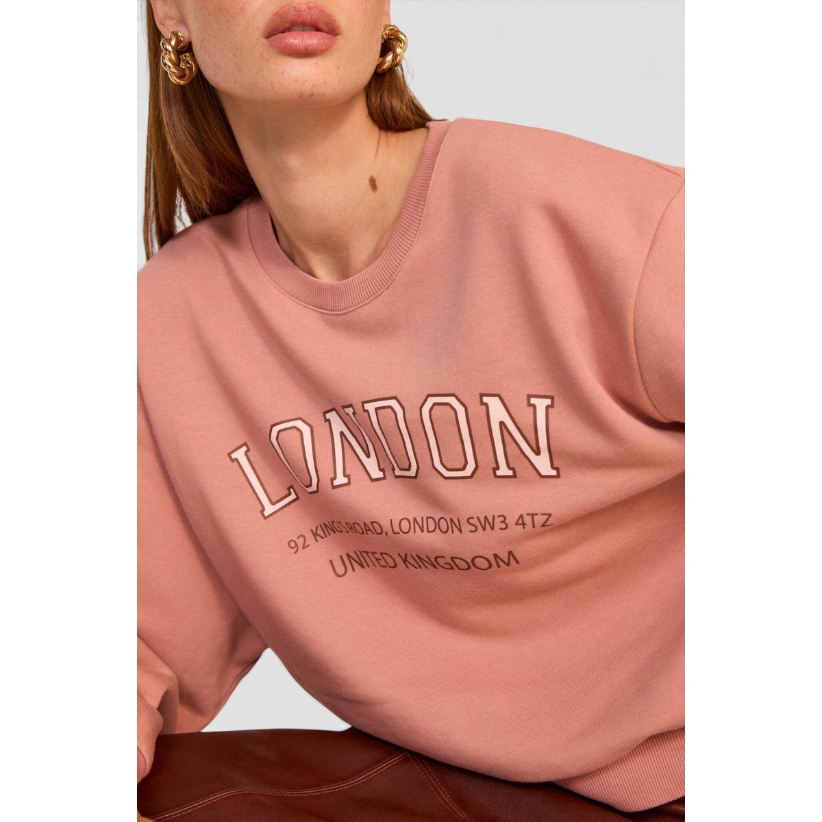 Sweat-shirt à manches longues en coton mélangé LESHOP primerose, Maison 123