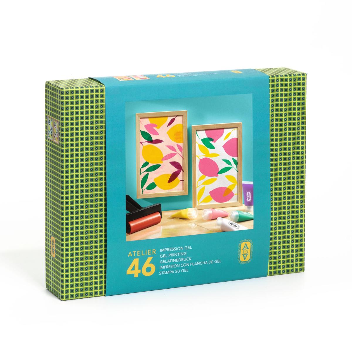 Coffret Atelier 46 - Impression Gel couleur unique, DJECO