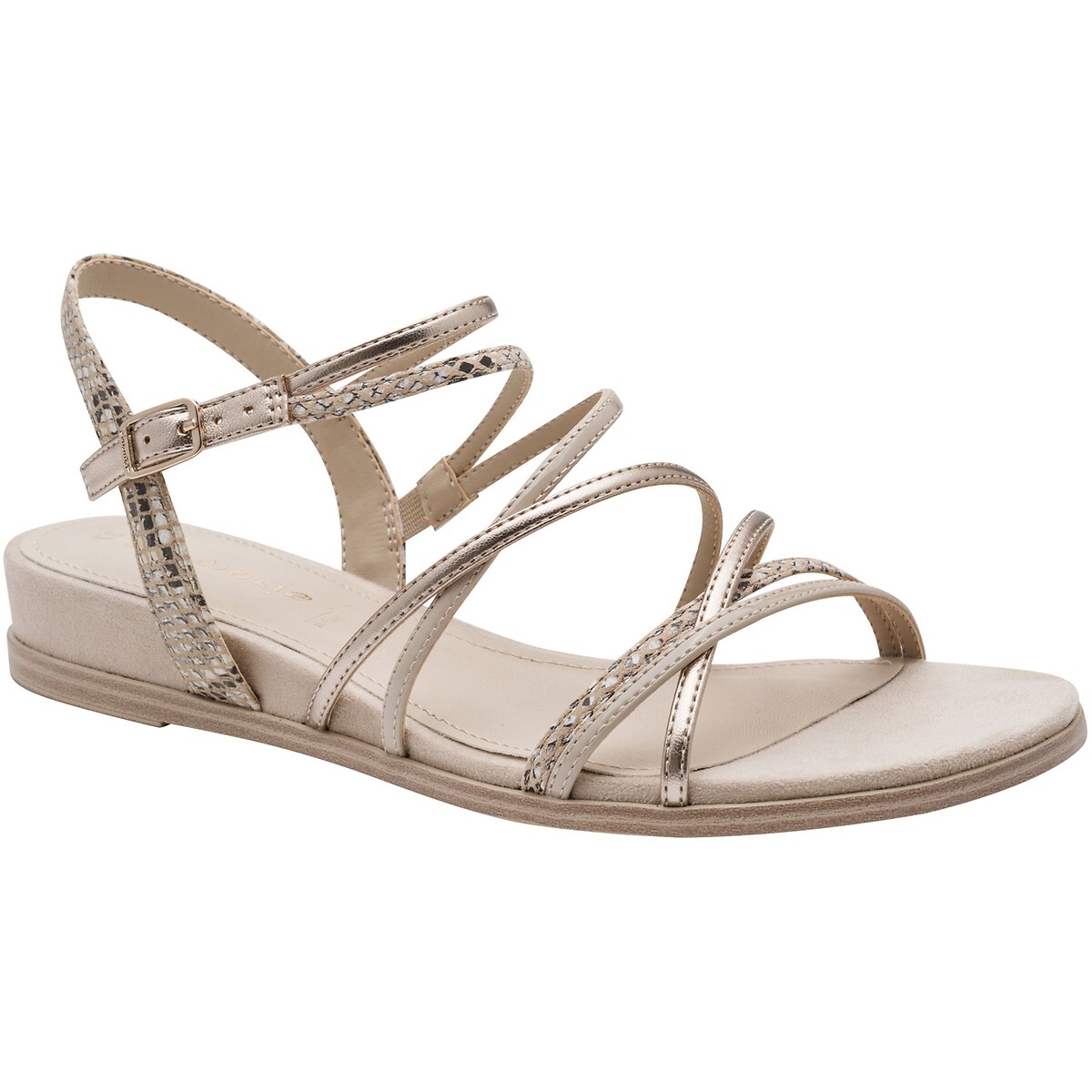 Flat Multi-Strap Sandals nude, TAMARIS