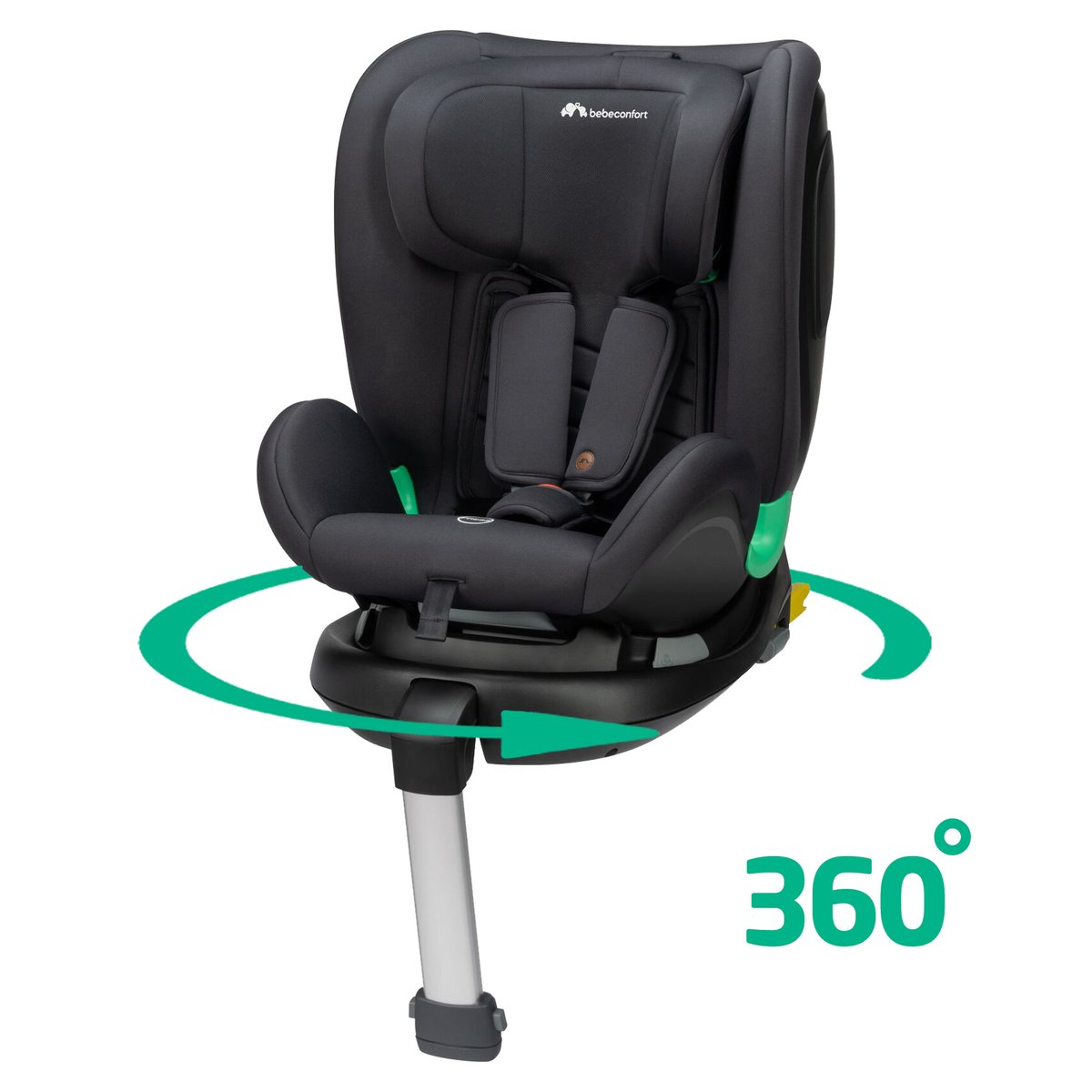 Siège auto multi-âges pivotant Atlas 360 i-Size noir minéral, BEBECONFORT