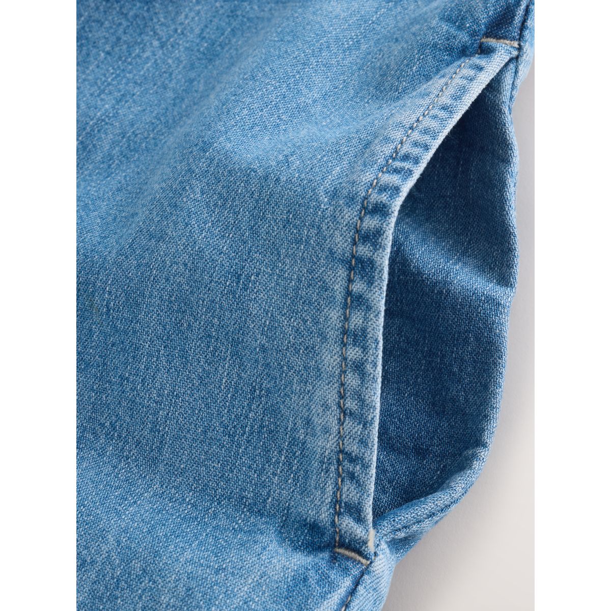 Robe droite courte en jean bleu moyen, NEXT