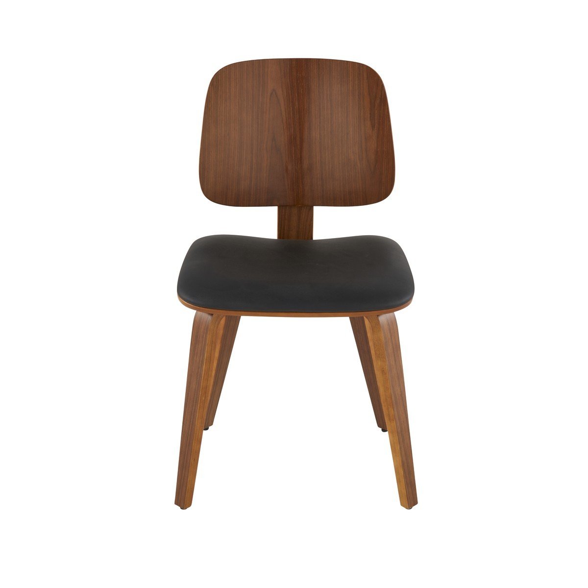 Lot de 6 chaises en vinyle noir H80,5 cm - BRAND noir, SIGNATURE