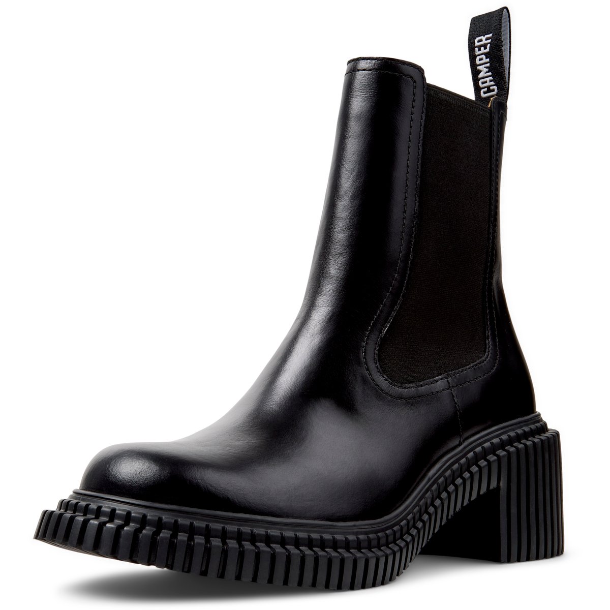 Bottines Pix London cuir noir, CAMPER