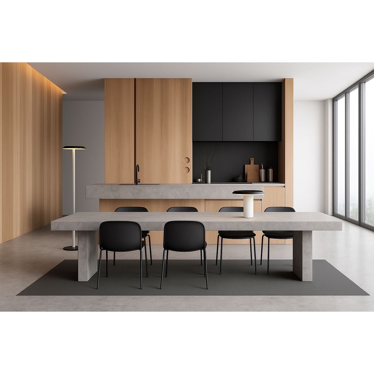 Lampe design en métal, TINA noir, MANTRA