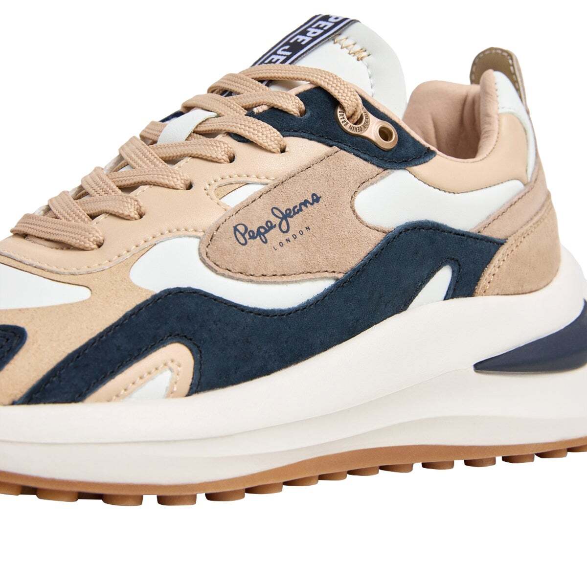 Winslow - Baskets Combinées beige nu, PEPE JEANS