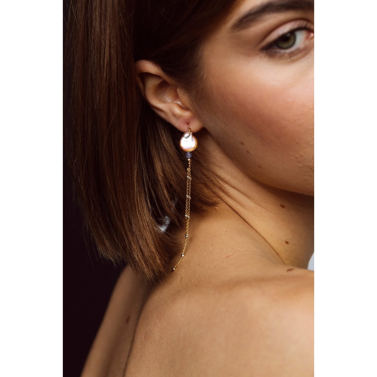 Boucles d'oreilles Arielle argent / tanzanite, YAY PARIS