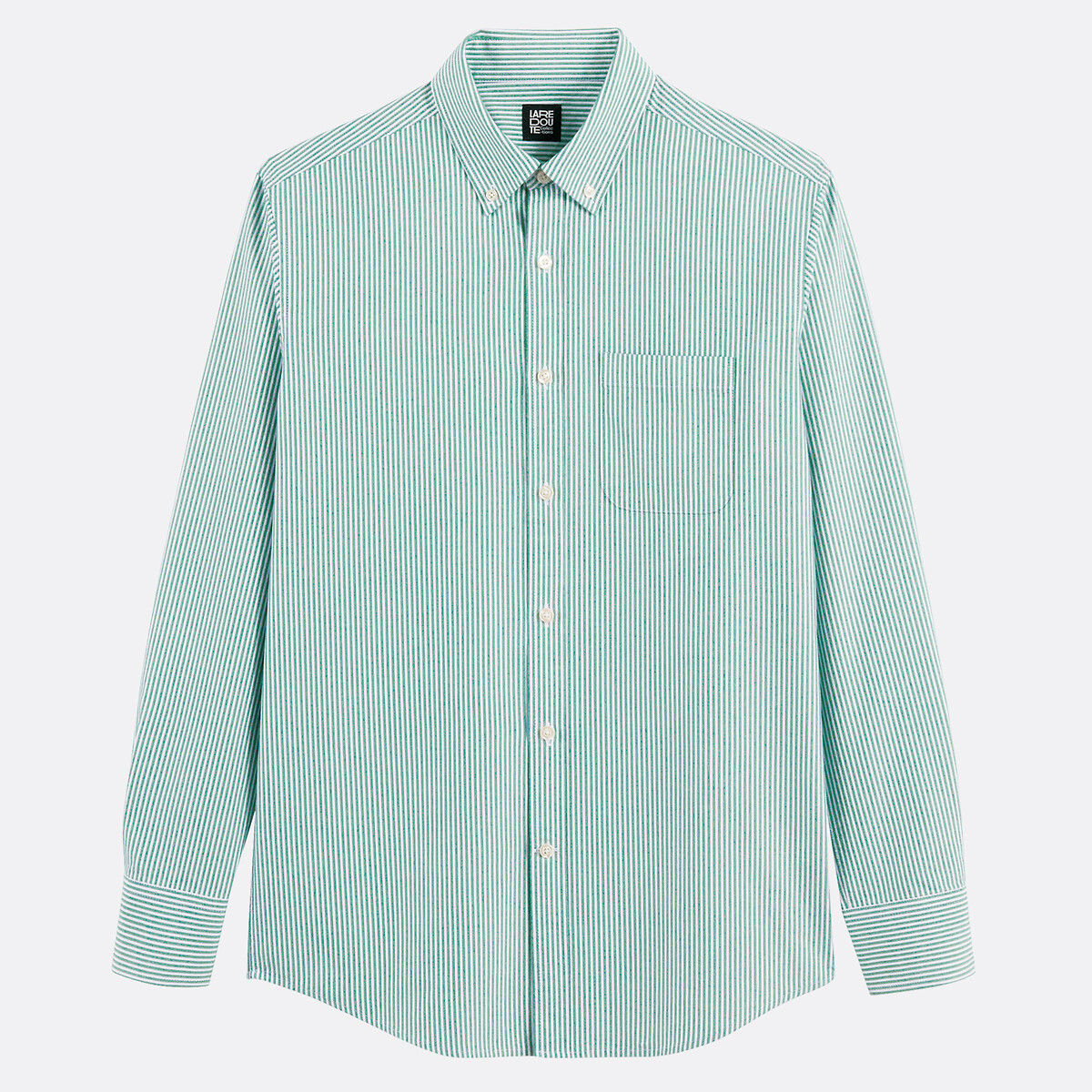 Chemise Oxford droite rayée, Signature GILLES rayé vert, LA REDOUTE COLLECTIONS