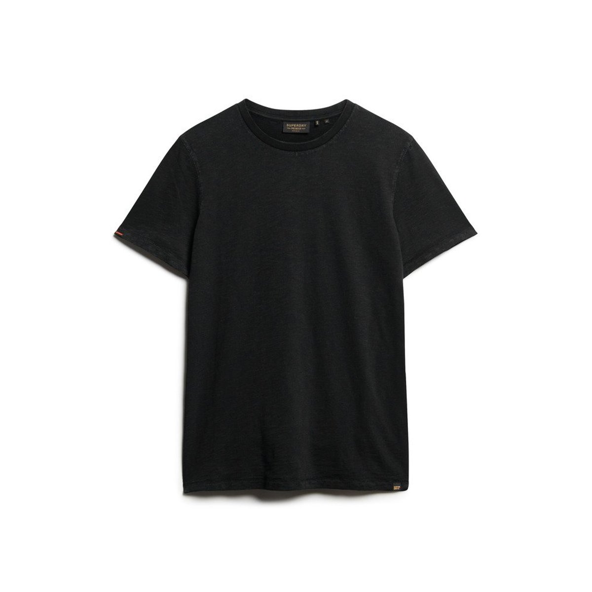T-shirt ras-du-cou flammé à manches courtes noir, SUPERDRY