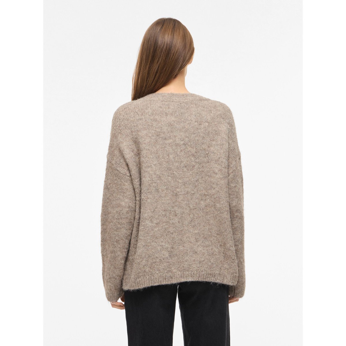 Pull En Maille marron - natural melange1, VILA