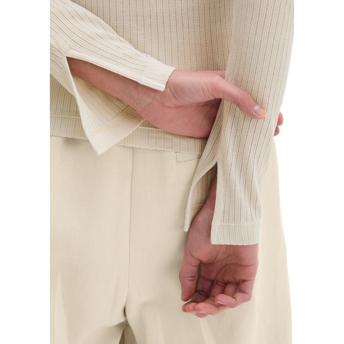 Rip-Cardigan slim en mélange de TENCEL™ modal et de coton marron gris, MARC O'POLO