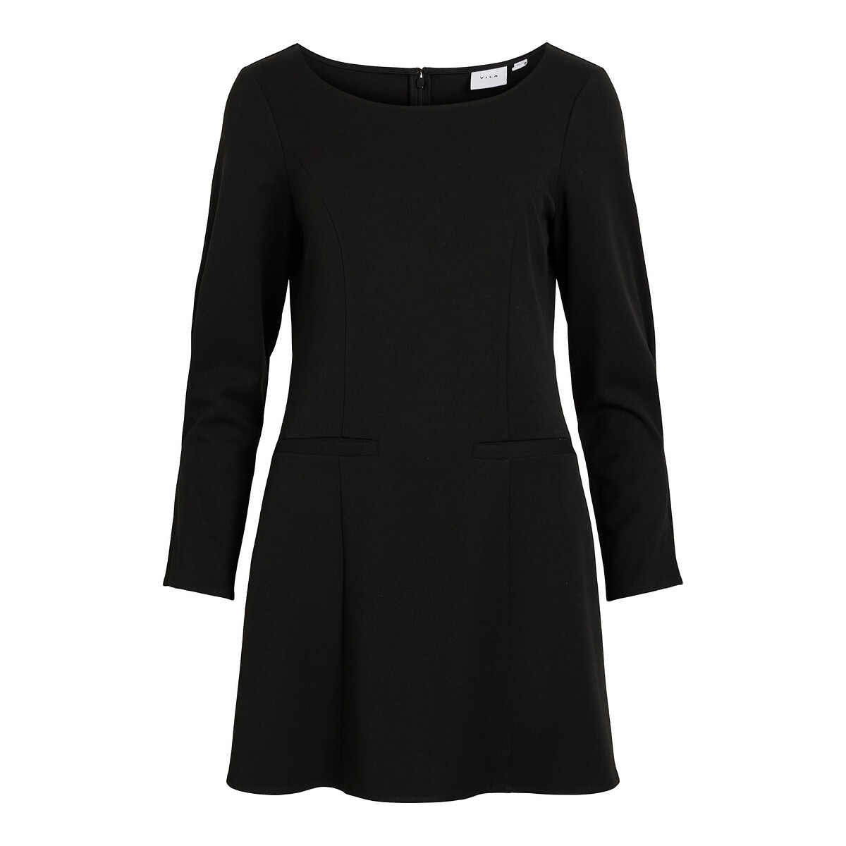 Long Sleeve Mini Dress black, VILA