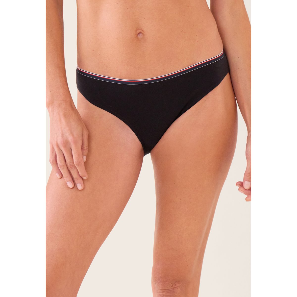 Lot de 7 culottes en coton Lucette blanc marine noir gris marinière rouge marine, LE SLIP FRANCAIS