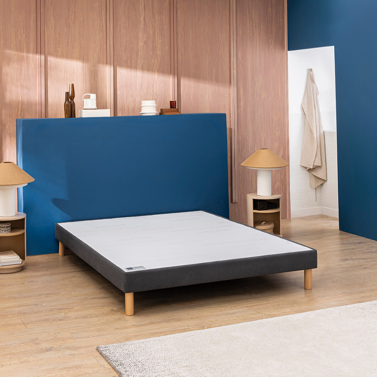 rete imbottita a doghe comfort fermo Vigoroso grigio fumé, BULTEX