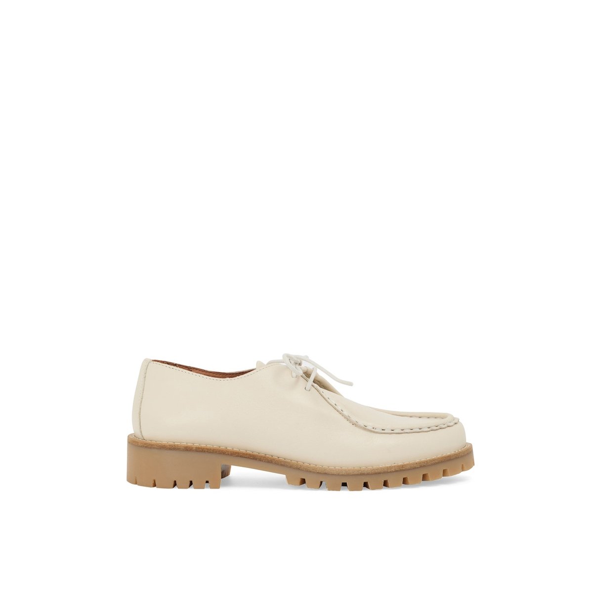 Derby en cuir GEORGETTE ecru, MELLOW YELLOW