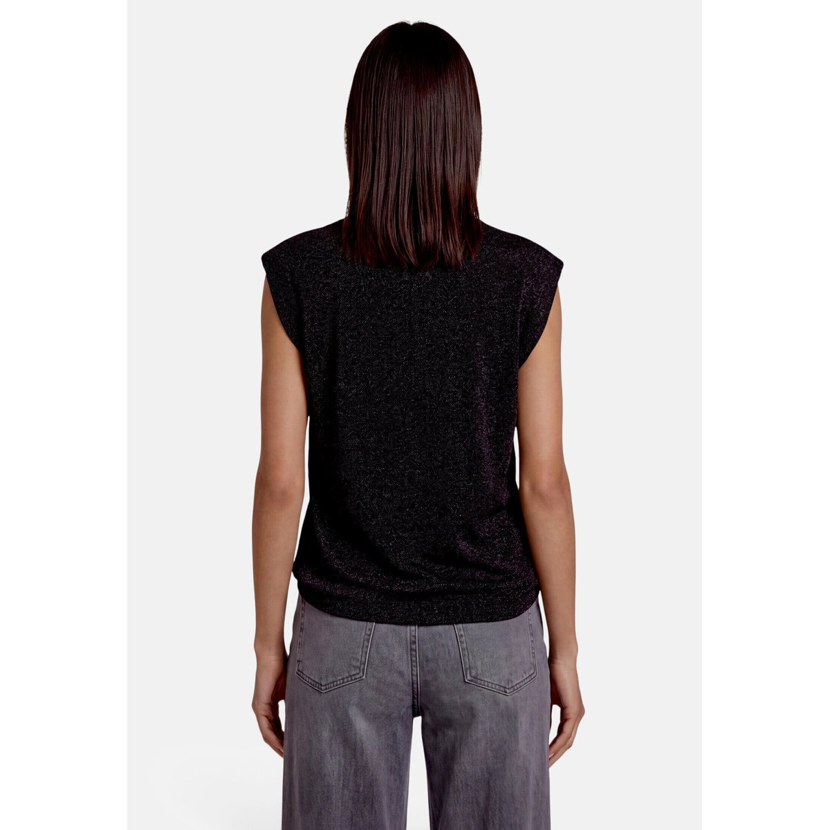 T-shirt au look scintillant black beauty, ZERO