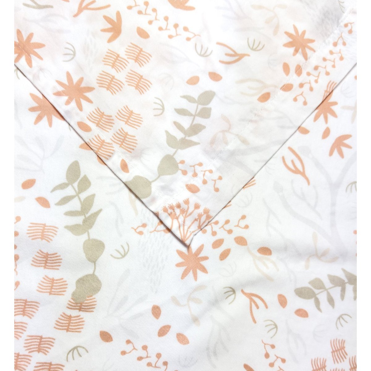 Drap plat Bébé Coton Bio YUKARI DOUCEUR yukari peach, KADOLIS
