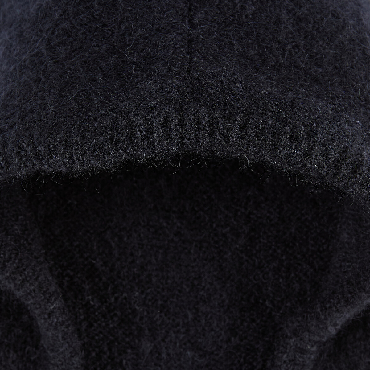Cagoule à nouer, en mohair mélangé, ALIOU marine, DES PETITS HAUTS