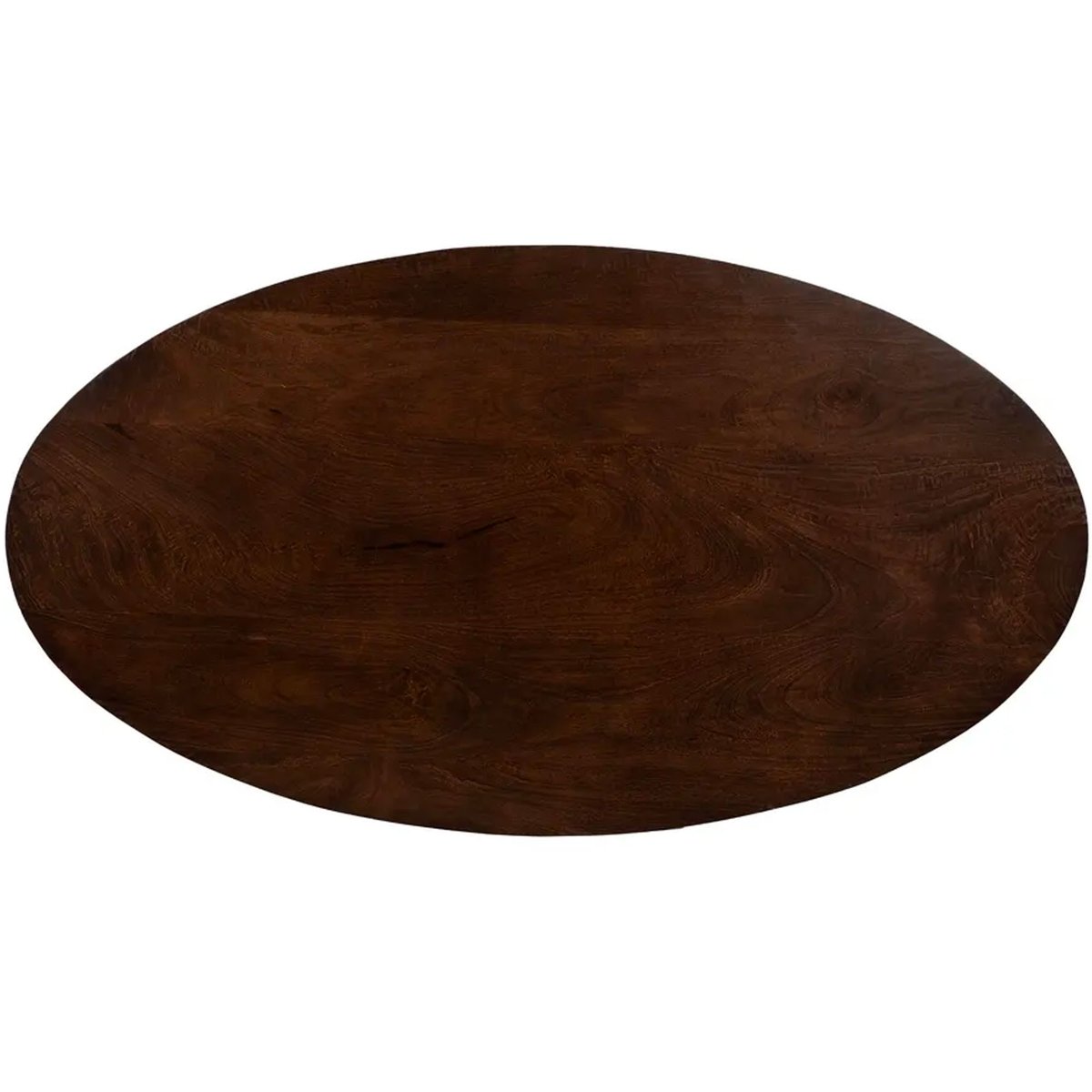 Table basse ovale en bois de manguier 110x60x43cm bois, WADIGA
